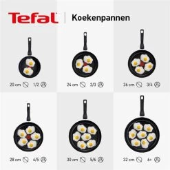 Tefal Ultimum - Pannenset - 3 Stuks | Koekenpan 24cm | Koekenpan 28cm | Wokpan 28cm | INDUCTIE - PFAS-vrij -Tefal 1200x1200 101