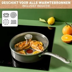 Tefal Renew+ Keramische Hapjespan - Ø 24 Cm - Met Deksel -Tefal 1200x1200 96