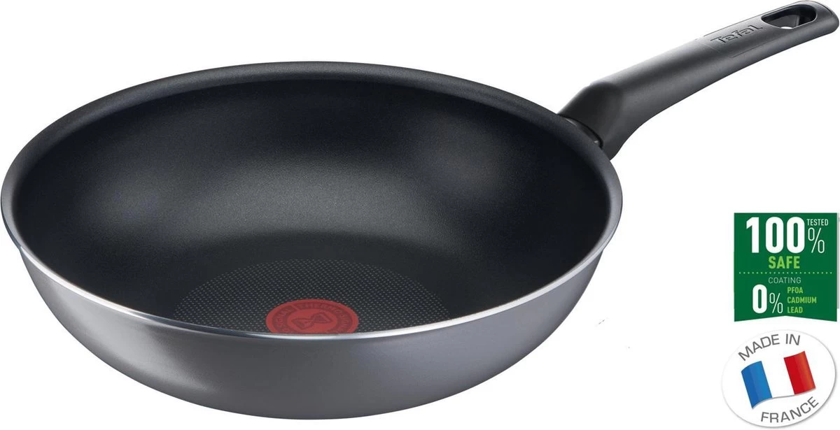 Tefal Easy Plus Wokpan - Ø 28 Cm - Niet Geschikt Voor Inductie 2 Tefal Easy Plus Wokpan - Ø 28 Cm - Niet Geschikt Voor Inductie - Afbeelding 2
