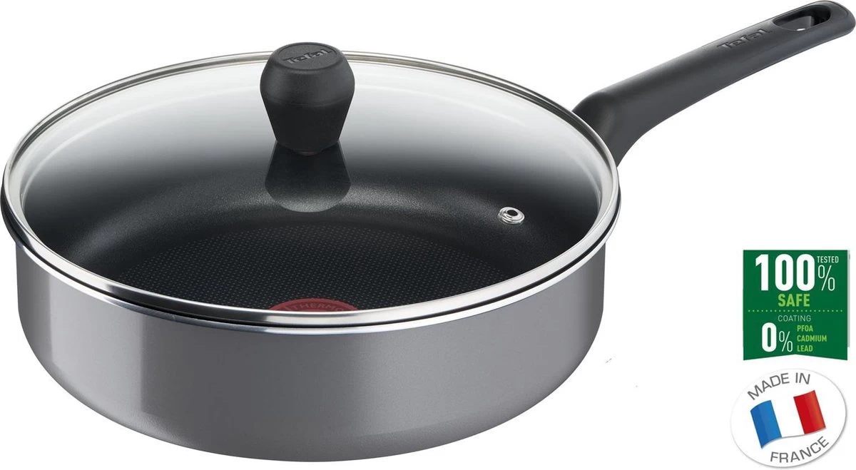 Tefal Easy Plus Hapjespan - Ø 24 Cm + Deksel - Niet Geschikt Voor Inductie 1 Tefal Easy Plus Hapjespan - Ø 24 Cm + Deksel - Niet Geschikt Voor Inductie
