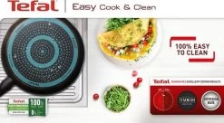 Tefal Sauteerpan Cook & Clean 26 Cm Aluminium Zwart -Tefal 1200x660
