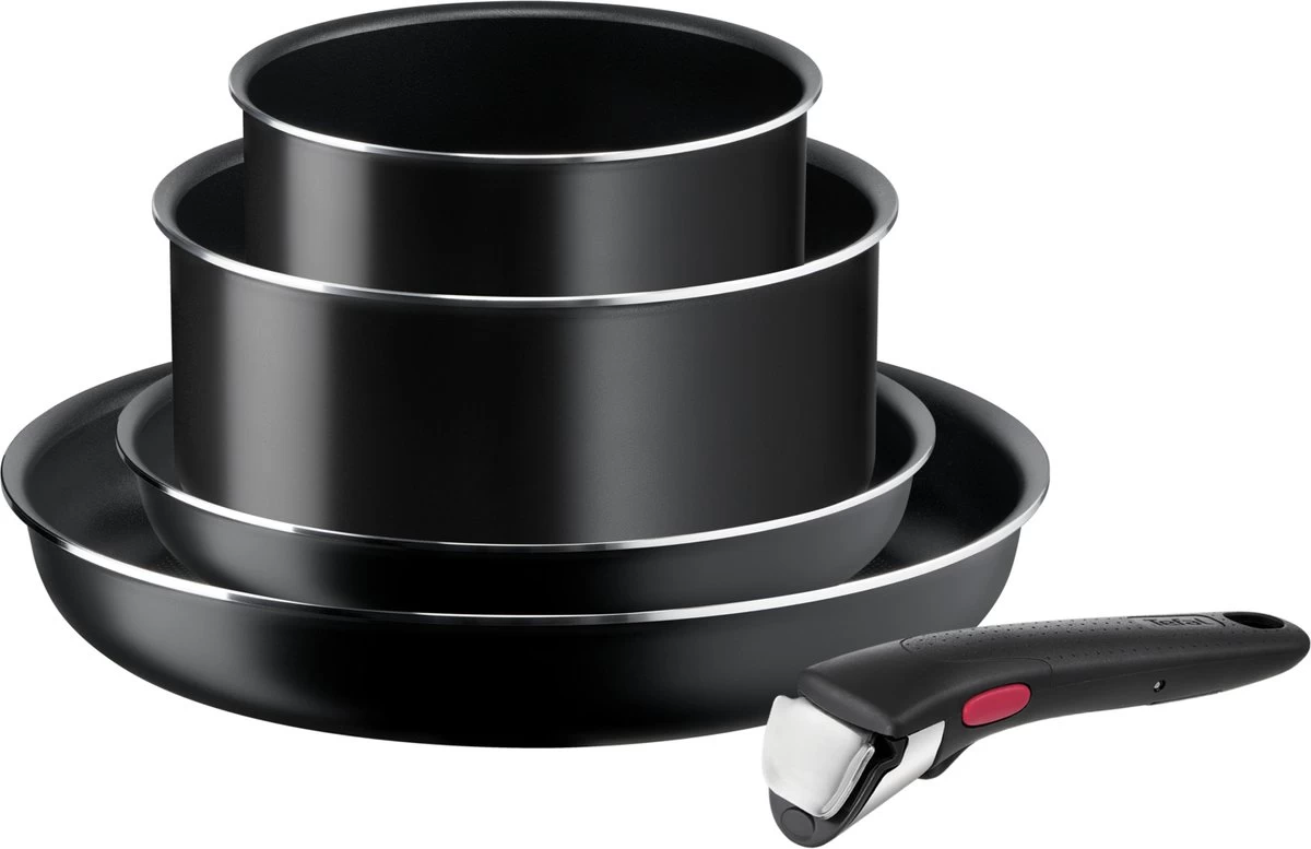 Tefal Ingenio Easy Cook & Clean - Pannenset - 5-delig - Niet Geschikt Voor Inductie 1 Tefal Ingenio Easy Cook & Clean - Pannenset - 5-delig - Niet Geschikt Voor Inductie