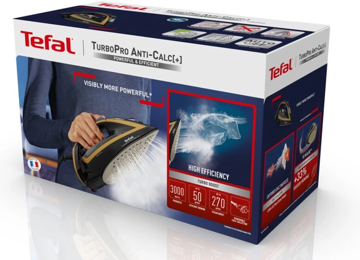 Tefal TurboPro Anti-Calc FV5696 - Strijkijzer 9 Tefal TurboPro Anti-Calc FV5696 - Strijkijzer - Afbeelding 9
