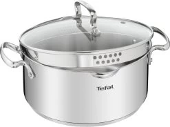 Tefal Duetto+ Pannenset -10 Delig- 5 Pannen - Kookpannenset - Zilver - Afdruipdeksels -Tefal 1200x893 3