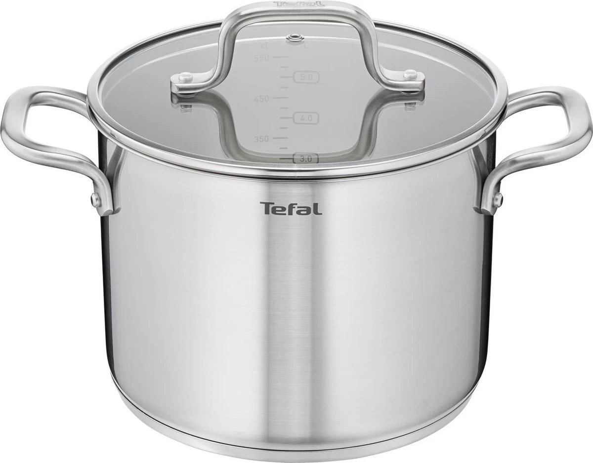 Tefal Virtuoso Pannenset 5 Delig - Hoge Kookpan Ø 22 Cm + Steelpan Ø 16 Cm + Kookpannen Ø 18/20/24 Cm 15 Tefal Virtuoso Pannenset 5 Delig - Hoge Kookpan Ø 22 Cm + Steelpan Ø 16 Cm + Kookpannen Ø 18/20/24 Cm - Afbeelding 15