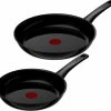 Tefal Renew On Keramische Koekenpannenset 24 + 28 Cm Zwart