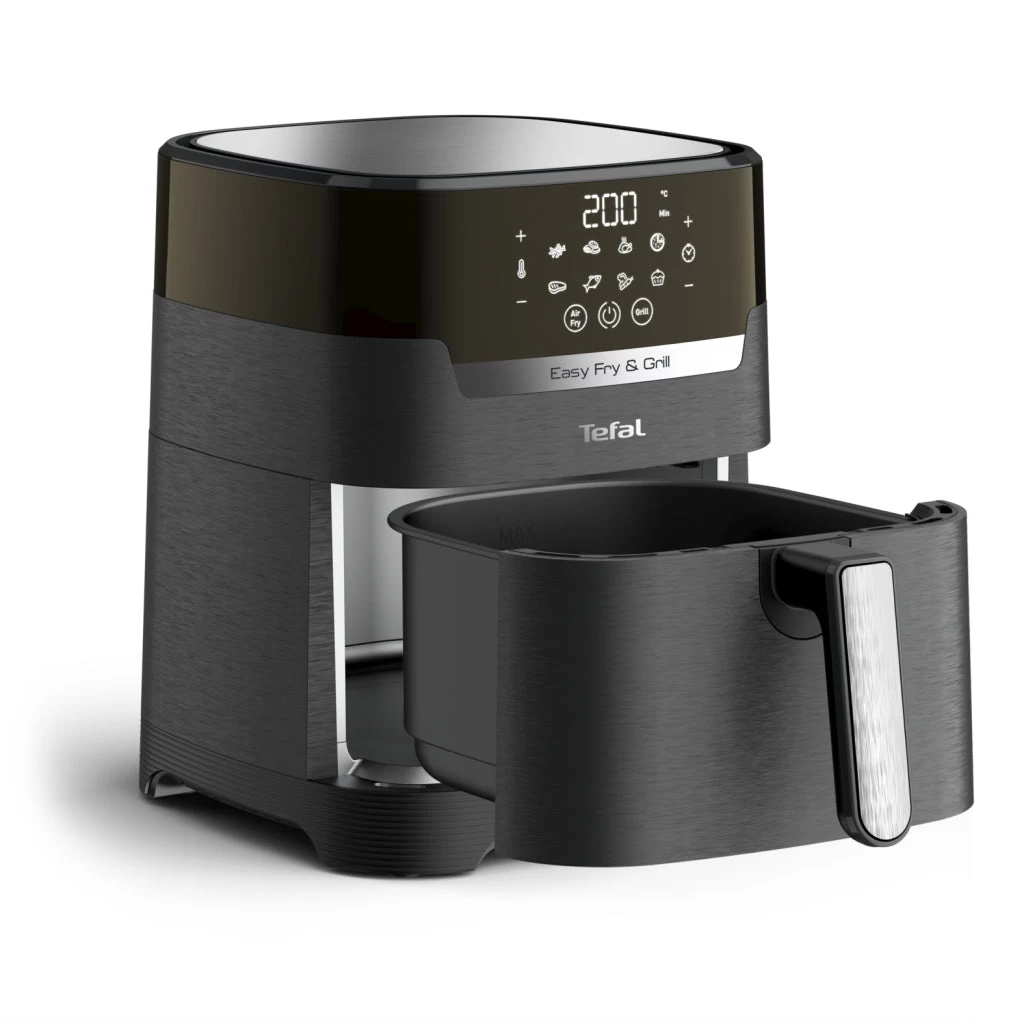 Tefal EY5058 Easy Fry And Grill Precision Heteluchtfriteuse 4.2L 1400W Zwart 1 Tefal EY5058 Easy Fry And Grill Precision Heteluchtfriteuse 4.2L 1400W Zwart