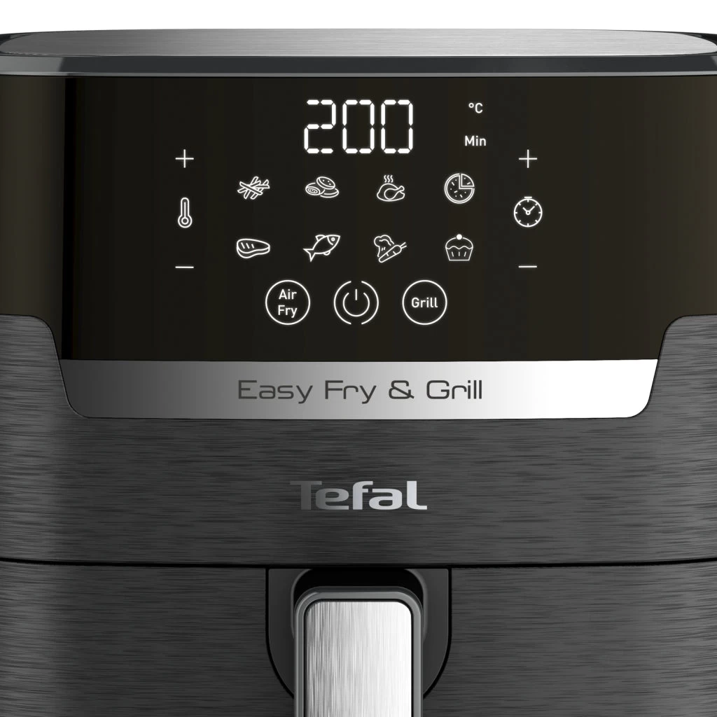Tefal EY5058 Easy Fry And Grill Precision Heteluchtfriteuse 4.2L 1400W Zwart 2 Tefal EY5058 Easy Fry And Grill Precision Heteluchtfriteuse 4.2L 1400W Zwart - Afbeelding 2