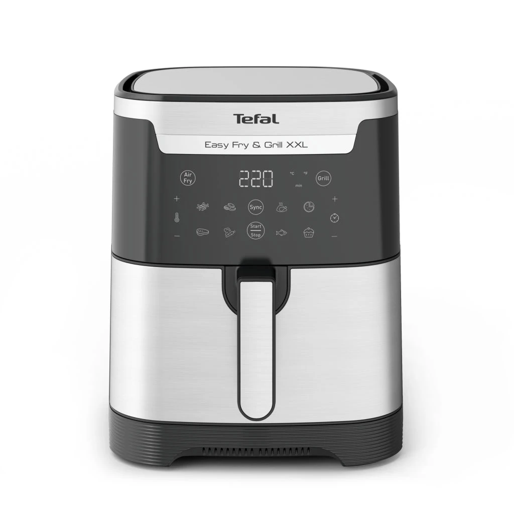 Tefal EY801D XXL 2in1 Heteluchtfriteuse 6.5L 1650W Zwart/RVS 3 Tefal EY801D XXL 2in1 Heteluchtfriteuse 6.5L 1650W Zwart/RVS - Afbeelding 3