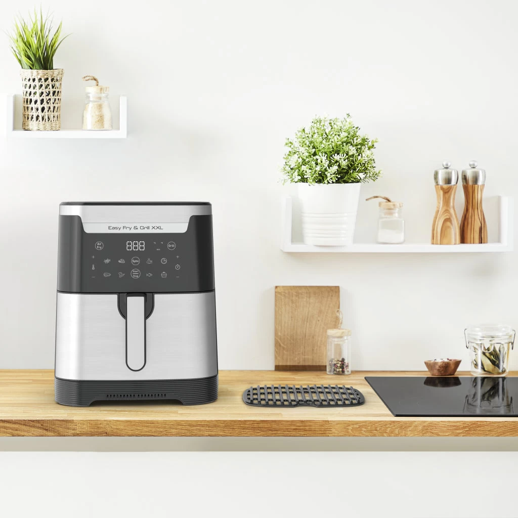 Tefal EY801D XXL 2in1 Heteluchtfriteuse 6.5L 1650W Zwart/RVS 5 Tefal EY801D XXL 2in1 Heteluchtfriteuse 6.5L 1650W Zwart/RVS - Afbeelding 5