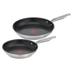 Tefal Virtuoso Koekenpannen 24+28 Cm RVS