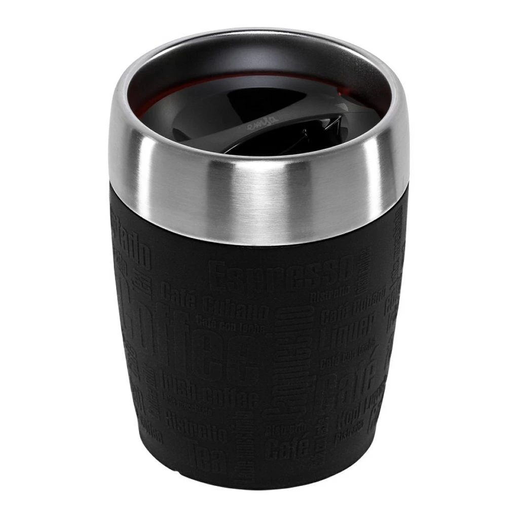 Tefal K30813 Travel Cup Isoleerbeker 0.2L RVS/Zwart 1 Tefal K30813 Travel Cup Isoleerbeker 0.2L RVS/Zwart