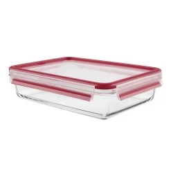 Tefal K30105 MasterSeal Glazen Vershoudbakje 2L Rood