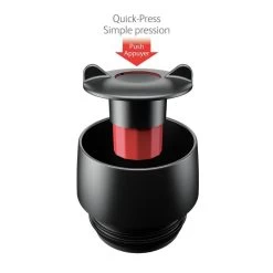 Tefal K30801 Travel Mug Isoleerbeker 0.36L RVS/Zwart 6 Tefal K30801 Travel Mug Isoleerbeker 0.36L RVS/Zwart -Tefal 4168430000840 3