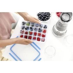 Tefal Masterseal IJsblokjesdoos Voor 24 IJsblokjes Blauw/Transparant -Tefal 4168430001922 4