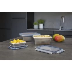 Tefal MasterSeal Vershoudbakje 3L RVS/Blauw 9 Tefal MasterSeal Vershoudbakje 3L RVS/Blauw -Tefal 4168430012621 4