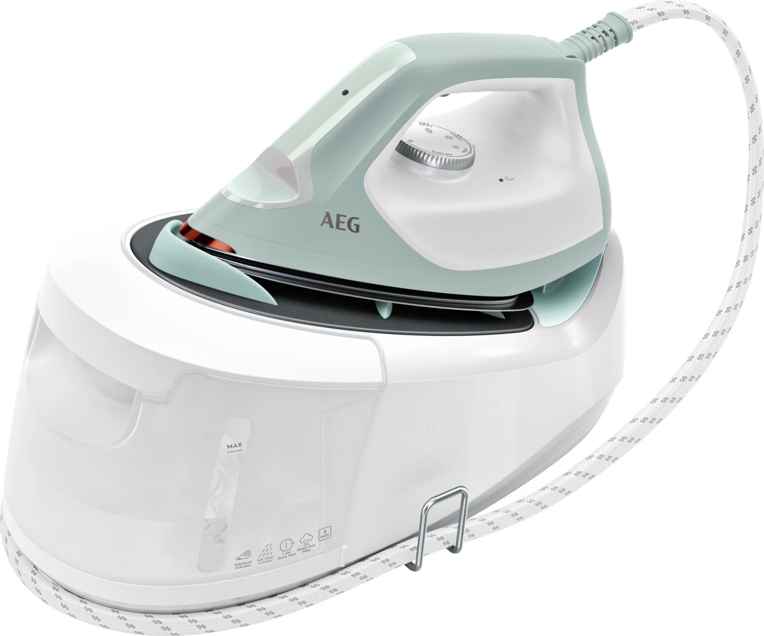 Tefal Stoomstrijksysteem SV6115 Express Essential Pompdruk: 5,2 Bar, Stoomstoot: 280 G/min., Stoomopbrengst: 120 G/min., Calc Clear-technologie, Xpress Glide Strijkzool, Eco-functie 11 Tefal Stoomstrijksysteem SV6115 Express Essential Pompdruk: 5,2 Bar, Stoomstoot: 280 G/min., Stoomopbrengst: 120 G/min., Calc Clear-technologie, Xpress Glide Strijkzool, Eco-functie - Afbeelding 11