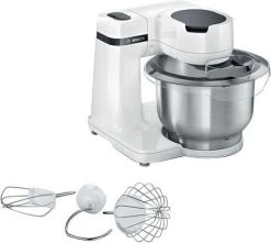Tefal Handmixer HT450B Prep'Mix 5 Snelheden, 2 Garde En 2 Deeghaken Van Edelstaal, Veelzijdig, Ergonomisch Design, Vaatwasserbestendige Accessoires -Tefal bosch keukenmachine mums2ew00 mum serie 2 veelzijdig te gebruiken patisserieset edelstaal wit wit