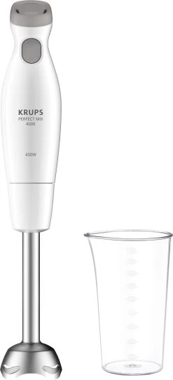 Tefal Staafmixer HB6588 Quickchef -Tefal krups staafmixer hz4511 perfect mix 4000 pureerstaaf 2 snelheden edelstalen voet 2 zelkrom lemmeten wit lichtgrijs wit 1