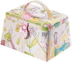 Tefal Stoomstrijkijzer FV6810 Ultragliss Plus -Tefal locker naaidoosje trapeziummodel textiel multicolour met in kleur bijpassende textielen greep multicolor