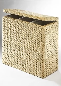 Tefal Stoomstrijkijzer FV2838 Express Steam Keramische Strijkzool, 180 G/min. Stoomstoot, Druppelstop -Tefal locker wassorteerder gevlochten biezen hoogte 64 cm beige