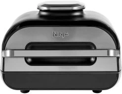 Tefal Friteuse UNO M Roestvrij Staal FF215 Capaciteit: 1 Kg, Instelbare Thermostaat, Kijkvenster, Afdruipstand, Edelstaal/zwart -Tefal ninja airfryer en grill foodi max ag551eu 38 l inhoud incl digitale temperatuursensor en verdere accessoires zilver