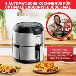 Tefal Airfryer 4,2 Liter Inhoud, 6 Automatische Programma’s, Digitaal Display, Timer, Zonder Vet/olie -Tefal tefal airfryer 42 liter inhoud 6 automatische programmas digitaal display timer zonder vet olie zwart 2