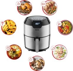 Tefal Airfryer 4,2 Liter Inhoud, 6 Automatische Programma’s, Digitaal Display, Timer, Zonder Vet/olie -Tefal tefal airfryer 42 liter inhoud 6 automatische programmas digitaal display timer zonder vet olie zwart 7