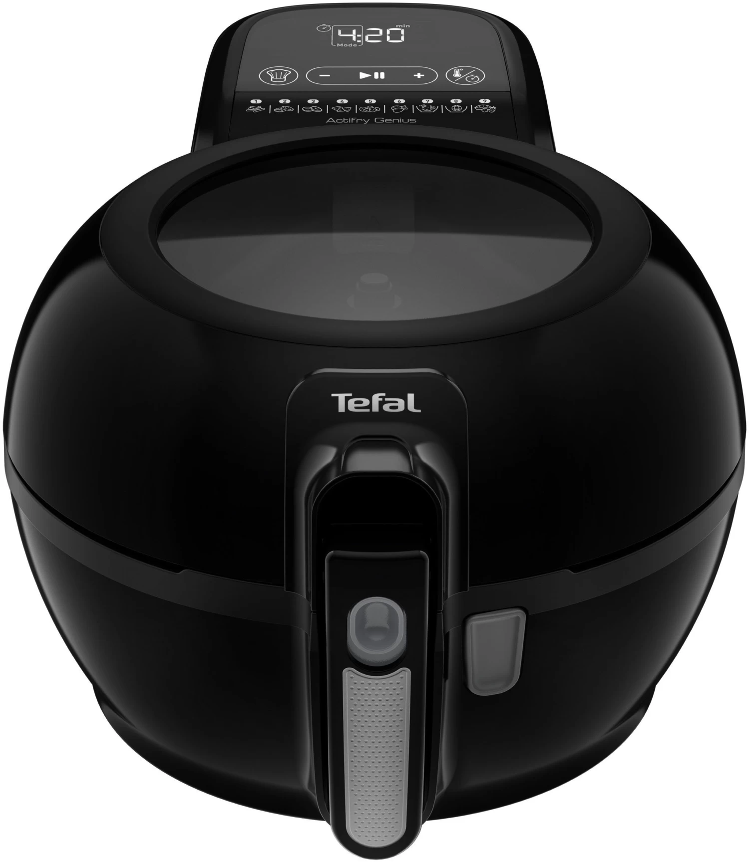 Tefal Airfryer FZ7738 ActiFry Genius + Inhoud 1,2 Kg, Timer, 9 Automatische Menu's, Roerarm-systeem, Zwart 2 Tefal Airfryer FZ7738 ActiFry Genius + Inhoud 1,2 Kg, Timer, 9 Automatische Menu's, Roerarm-systeem, Zwart - Afbeelding 2