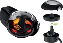 Tefal Airfryer YV9708 ActiFry Genius XL Inhoud: 1,7 Kg, 9 Automatische Programma’s, 2-in-1 Technologie -Tefal tefal airfryer yv9708 actifry genius xl inhoud 17 kg 9 automatische programmas 2 in 1 technologie zwart 7