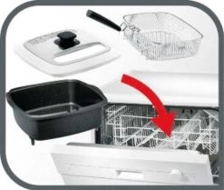 Tefal Friteuse FR4950 Versalio Deluxe 9-in-1 Technologie, Capaciteit 1,3 Kg, Braden, Frituren, Sudderen, Inclusief Spatel, Regelbare Temperatuur, Timer -Tefal tefal friteuse fr4950 versalio deluxe 9 in 1 technologie capaciteit 13 kg braden frituren sudderen inclusief spatel regelbare temperatuur timer wit 7