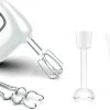 Tefal Handmixer HT4611 Prep'Mix+ Ideaal Voor Lichte En Taaie Bereidingen, Krachtige 500-w-motor, 5 Snelheden, Turbofunctie, 2 Roergardes, 2 Deeghaken, Pureerstaaf-opzet