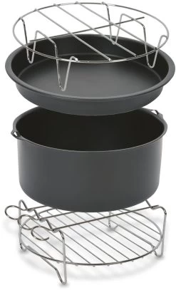 Tefal Keukenmachine Accessoireset XA1120 Voor Heteluchtfriteuse Tefal Easy Fry XL (set, 4-delig)