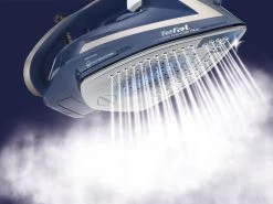 Tefal Stoomstrijkijzer FV6830 Ultragliss Plus Verticale Stoomfunctie, Anti-kalk -Tefal tefal stoomstrijkijzer fv6830 ultragliss plus verticale stoomfunctie anti kalk blauw 4