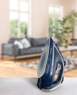 Tefal Stoomstrijkijzer FV6830 Ultragliss Plus Verticale Stoomfunctie, Anti-kalk -Tefal tefal stoomstrijkijzer fv6830 ultragliss plus verticale stoomfunctie anti kalk blauw 9