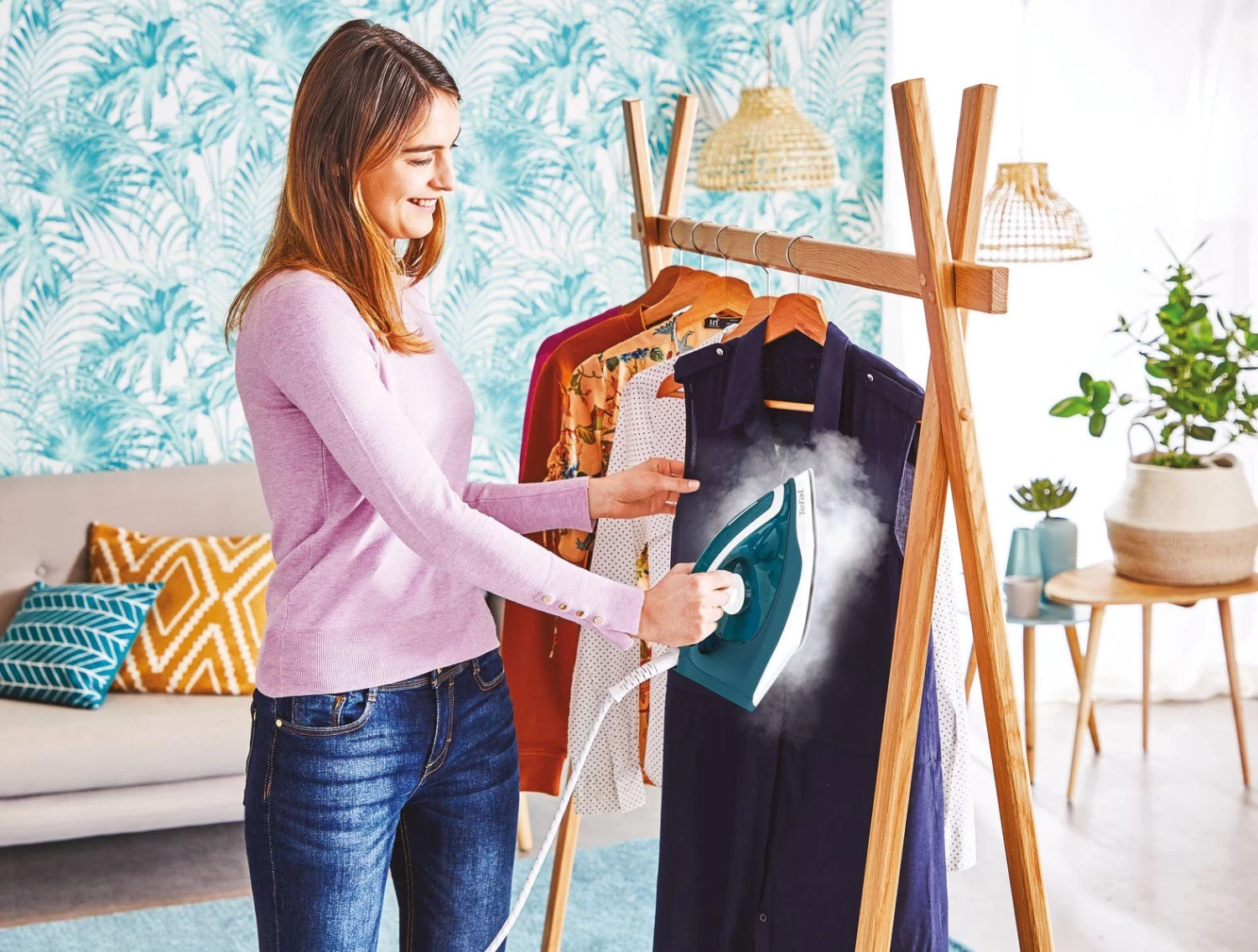 Tefal Stoomstrijksysteem SV6115 Express Essential Pompdruk: 5,2 Bar, Stoomstoot: 280 G/min., Stoomopbrengst: 120 G/min., Calc Clear-technologie, Xpress Glide Strijkzool, Eco-functie 7 Tefal Stoomstrijksysteem SV6115 Express Essential Pompdruk: 5,2 Bar, Stoomstoot: 280 G/min., Stoomopbrengst: 120 G/min., Calc Clear-technologie, Xpress Glide Strijkzool, Eco-functie - Afbeelding 7